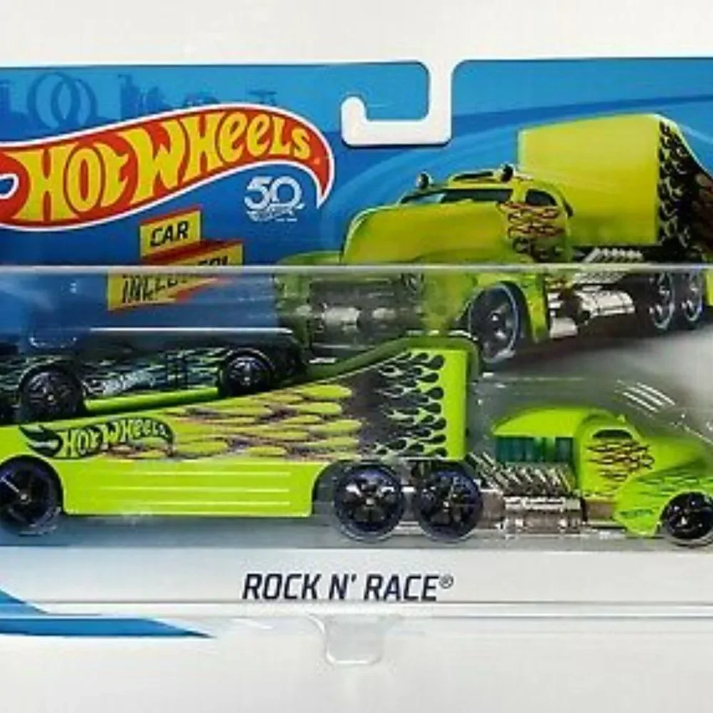 Hot Wheels Truck with Trailer Rock N Race